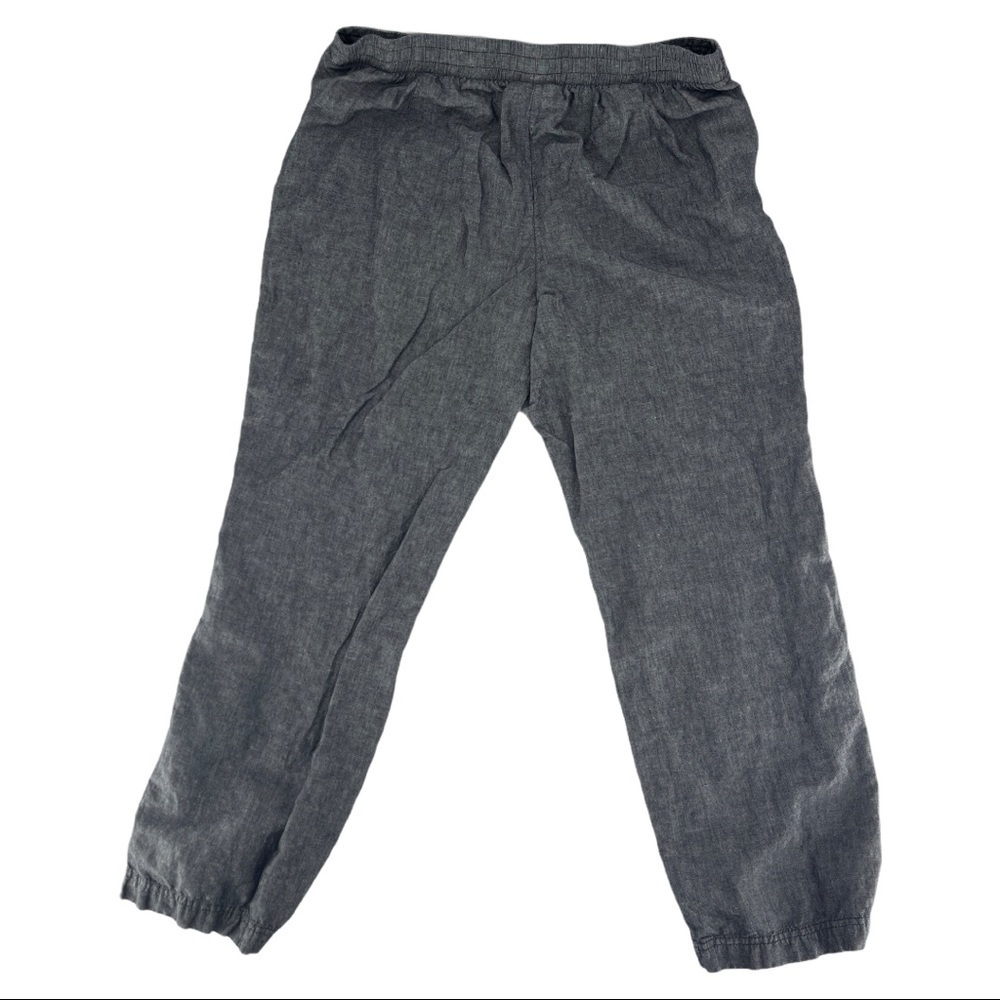 Croft & Barrow Cotton Linen Drawstring Joggers Grey Size XL - Picture 4 of 7